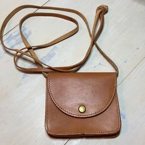 Petite Genuine Leather Shoulder/Crossbody Purse